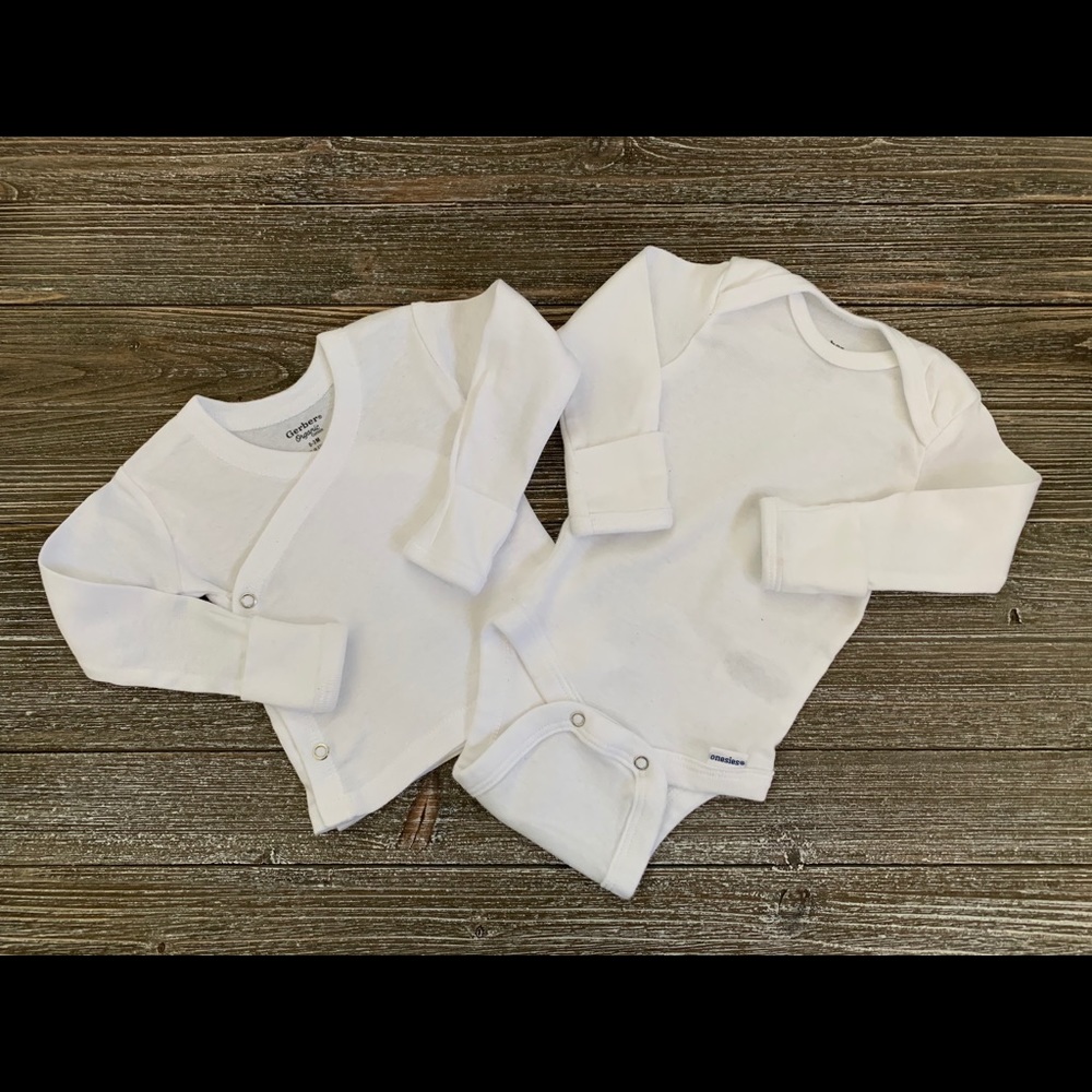 7 White Onesies